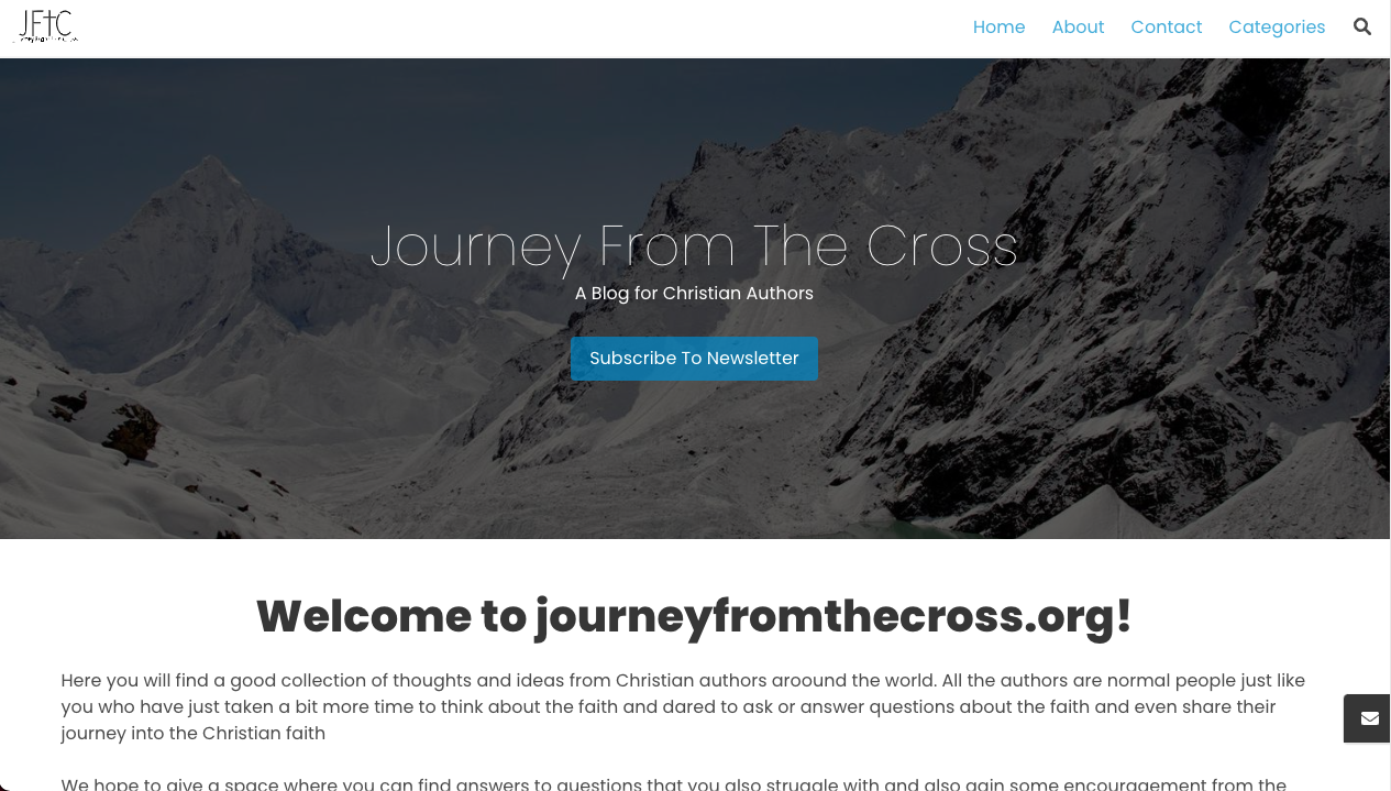 journey from the cross website screenshot
